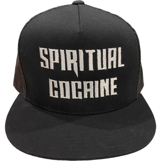 Spiritual Cocaine Gothic Flat Bill Trucker Hat