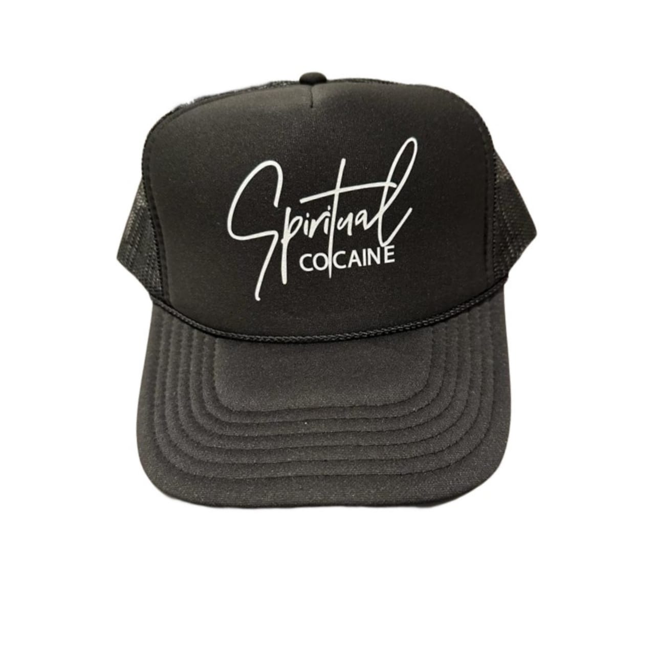 Spiritual Cocaine Foam Black Trucker Hat